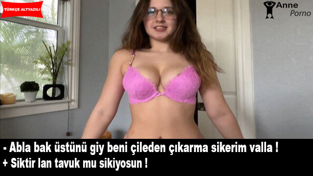 Gözlüklü Ablamın Kalkan Götünü Sikerek İndirdim