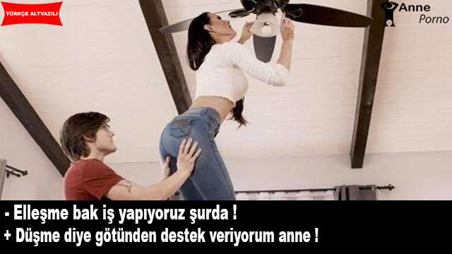 Düşmesin Diye Annesinin Götünden Destek Veren Evlat